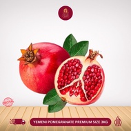 Ready Stock Buah Delima Segar Yaman 3kg Fresh Pomegranate import From Yemen