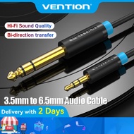 Vention 6.35mm to 3.5mm Audio Cable, 1/4 inch to 1/8 inch Male TRS Stereo Cable for Home Theater, Am