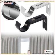 ALMA Curtain Rod Holder, Hardware Metal Curtain Rod Brackets,  Adjustable Hanger for 1 Inch Rod Home Window Curtain Rod Support for Wall