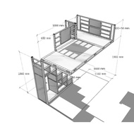 Loft bed platform customize