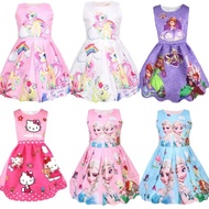 Unicorn - Sofia - hello kitty-frozen kids dress, 2yrs to 10yrs old