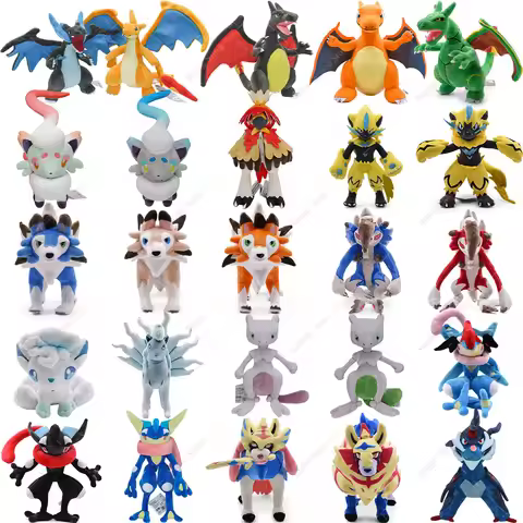 Pokemon Plush Greninja Charizard Lucario Mega Rayquaza Stuffed Collection Anime Gyarados Cubone Fit 