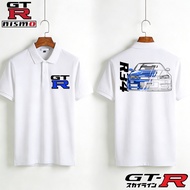 Racing Polo Shirts - Baju Racing Nismo GTR Nissan GTR R35 R32 R34 GTR Nismo Percetakan Polo Unisex C