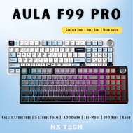 AULA F99 PRO Mechanical Keyboard 100 Keys RGB Tri-Mode Wired Bluetooth 2.4G Gasket Structure Hot-swa