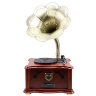 Retro Living Room European Antique Vinyl Gramophone Small Horn Vinyl Record Player Record Player Rec