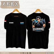 ANIMATION CLEANING SERVICE T-SHIRT WITH PICTURES CAN ADD NAMES