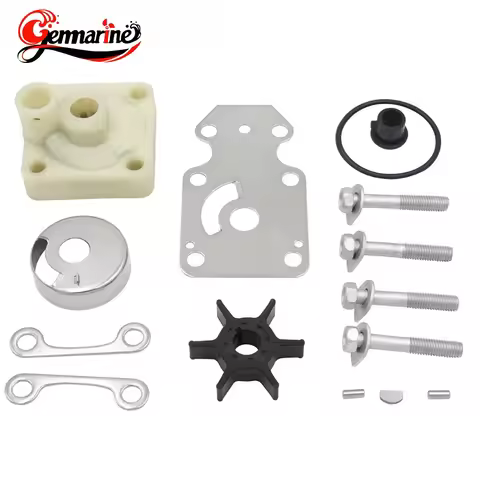 Water Pump Impeller Repair Kit For Yamaha 4 Stroke 15HP 25HP F15C F20B F9.9H Outboard Engine 6AH-W00