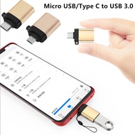 สมาร์ทโฟน Type C/ Micro USB เป็น USB 3.0,อะแดปเตอร์แปลง OTG สำหรับโทรศัพท์แอนดรอยด์แท็บเล็ตใช้ได้ทั่วไป