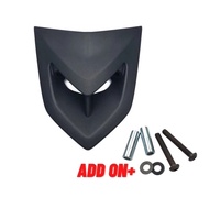 YAMAHA LC135 V3 V4 V5 V6 V7 MATT BLACK HORN LOGO HORN COVER CAP FRONT PENAL FAIRING CAP