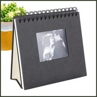 Standing Photo Album Retro Desk Photo Album Desk Calendar Album 20 Sheets 40 Pages Marker Pen Included Photo fitshosg fitshosg