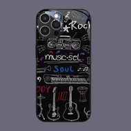 HK-9 Beatles Glass KACA Casing for iphone 14 15 Plus Pro Max
