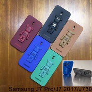 Stand Case Samsung J7 Pro Casing Silica Gel Holder Softcase