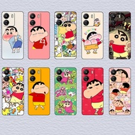 for Xiaomi Poco M4 M5S F2 F3 F4 F5 X4 GT Pro Crayon Shin-chan Soft black TPU phone case