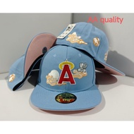 AA quality New Era Los Angeles Angels 59FIFTY fit hat sky blue baseball cap fashionable outdoor trav