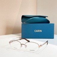 [High Quality] CARIN Glasses 2A92 Ultra Light Pure Titanium Half Frame Retro Oval Fashion Glasses Fr