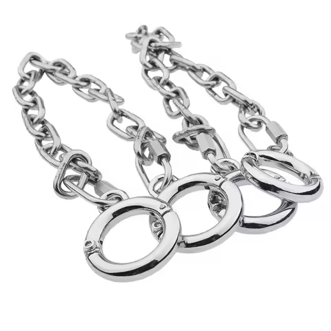 Adult Products Metal Toys Toe Cuffs Stainless Steel Alternative Toys Bundle Bondage Play Set Portabl