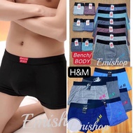 H&M/Bench high quality men's boxer brief 3pcs/6pcs