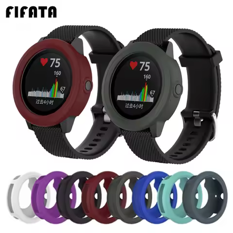 FIFATA Silicone Cover For Garmin Vivoactive 3 Samrt Watch Case Soft TPU Protective Shell For Garmin 