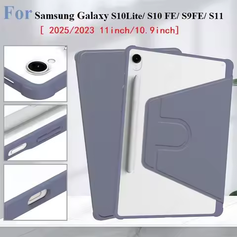 360° Rotating Case for Samsung Galaxy Tab S10 Lite S10 FE S9 FE 5G S9 Tablet Case 10.9'' 11'' Protec