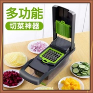 Set Parutan dengan Wadah Besar Penampung dan Peniris Buah Sayur Vegetable Slicer Stainless Tajam 7 i