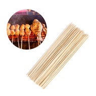 JOY 50Pcs Long Bamboo Skewers Wooden Sticks BBQ Barbecue Shish Kabob Fondue Grill