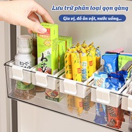 Multifunctional Refrigerator Divider, Spice Box with Partition, Space Saving
