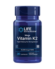 Life Extension Mega Vitamin K2 High Potency for Strong Bones – Daily Vitamin K2 Supplement for Healt