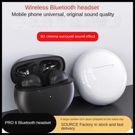 Wireless Headphones Pro6 Bluetooth Headset Mini Simple Wireless in-ear Noise Cancelling Ultra-long Battery Life Headphones