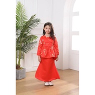 Baju Kurung Peplum Raya Modern Budak Perempuan 1-12Tahun Baju Raya Baby Girl Dress Baju Muslimah Kan