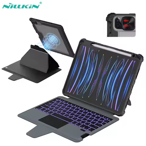 Nillkin Magic Keyboard Case For iPad Pro 12.9 Magnetic Detachable Backlight Keyboard Cover For iPad 