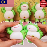 MP Salute Little Frog Pinch Toy  - Surprise Gift For Best Friend, Family - Cartoon Animal Squeeze To