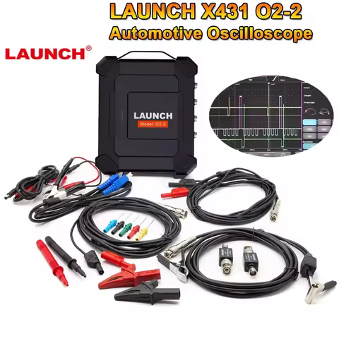 LAUNCH X431 O2-2 Scope box Oscilloscope 4 Channels 100MHz USB DC Automotive Oscilloscopes Support wo