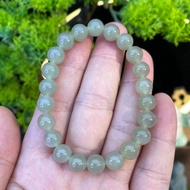 Hetian Jade Shallow Ice Sunny Sailor Bracelet Card 8MM Single Circle Plain Circle Fashion Single Cir