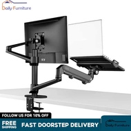 DF Monitor And Laptop Mount Dual Monitor Arm Desk Stand Single Gas Spring Arm Laptop Tray Laptop Sin