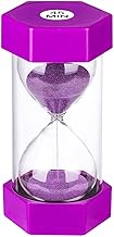 Hourglass Timer 45 Minute Sand Timer, Large Plastic Sand Clock 45 Minutes, Purple Sand Watch 45 Min,