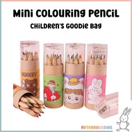 [12Pcs] Mini Colouring Pencil Goodie Bag Stationery Set | Kids Art Supplies | Colour Drawing Pencil | Children Day Gift