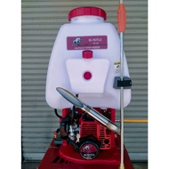 เครื่องพ่นยาแต่งท่อซิ่ง กระทิงดำ รุ่น B-767C2 สะพายหลัง ปั๊มทองเหลือง คาร์บูลูกลอย หม้อลม 2ลูก