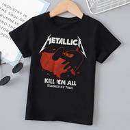 KATUN Metallica Kill 'Em All Summer Tour 83 Band T-shirt Black Combed 30s Cotton Material