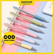 IDgrosir 6pcs Black Ink Gel Pens Colorful Pastel Aesthetic Pens IDG-ST0021