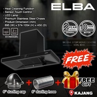 (AUTHORISED DEALER) ELBA Designer Hood EH-R9033(BK) 1800m3/hr Heat Cleaning Function