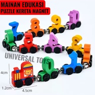 1SET Train Toys Use environmentally friendly materials Educational Train Toys with Wheels 1-10 Magne