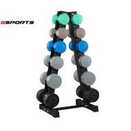 GSports ชุดดัมเบลพร้อมชั้นวาง 72 kg น้ำหนัก 3kg 4kg 5kg 6kg 8kg 10kg 6คู่ แบบสี Dumbbell Set with 6-