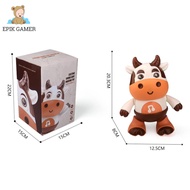 7THElectric Dancing Cattle Toy Movable with Music Light Noisy Cattle Toys Plastic Glowing Cattle Dol