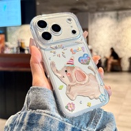 Cute Elephant Plain Shockproof Casing hp Infinix Tecno Spark G0 3 2 Hot 60 Pro Plus 60I Note 50 Pro 