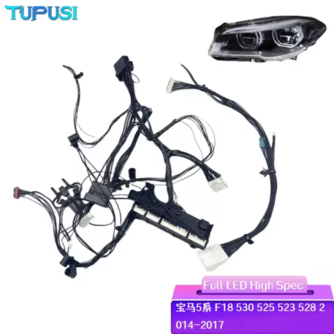 high-end LED AFS headlights harness internal wiring and follow-up line group Fit for BMW 5 Series F1