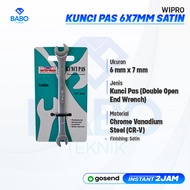 WIPRO WRENCH satin 6x7 8x9 8x10 10x11 10x12 12x13 12x14 14x15 mm - Double Wrench 6x7mm 8x9mm 8x10mm 