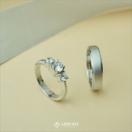 Cincin Tunangan Couple Perak