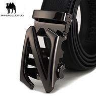 Genuine Camel Men's Automatic Buckle Leather Belt Men's Z-button Leather Fashion Belt Belt Belt for 