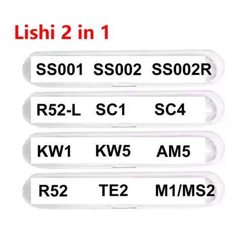 Lishi 2 in 1 SS001 SS002 PRO SS002R R52L SC1 SC4 KW1 KW5 AM5 R52 TE2 M1MS2 Locksmith Tools for Home 
