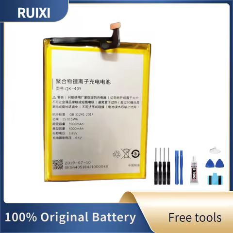 100% RUIXI Original Battery 4000mAh QK-405 Battery For QIKU 360 N7 PRO 1809-A01 Mobile Phone Batteri